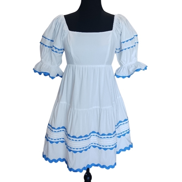 &merci Ric Rac Babydoll Dress Bavarian - Picture 2 of 12
